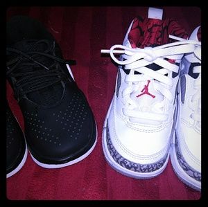 2 pairs of Jordan's size 8c